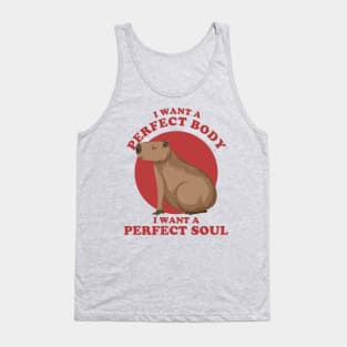 capybara i want a perfect body ~ funny capybara Tank Top